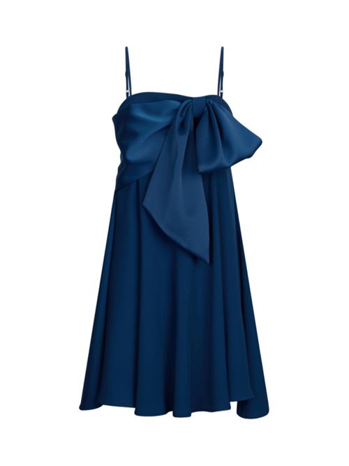 abito donna fiocco satin blu LIU JO | CA5245-T3970X0648